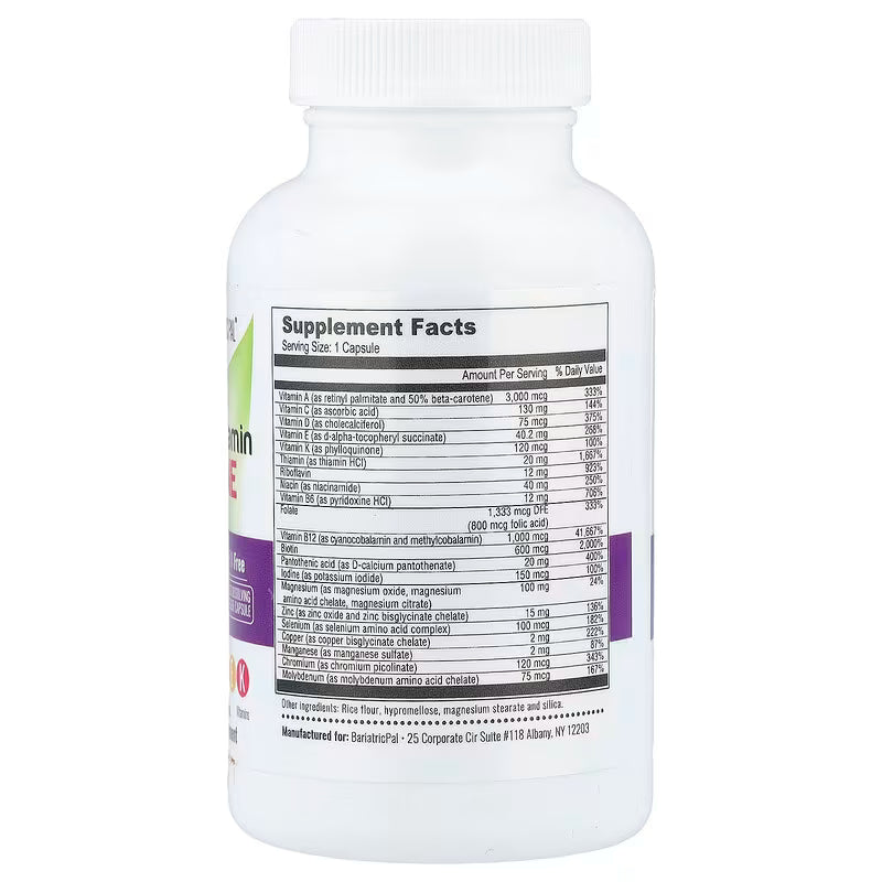 Multivitamin One- 1 Per Day Iron Free (BariatricPal)