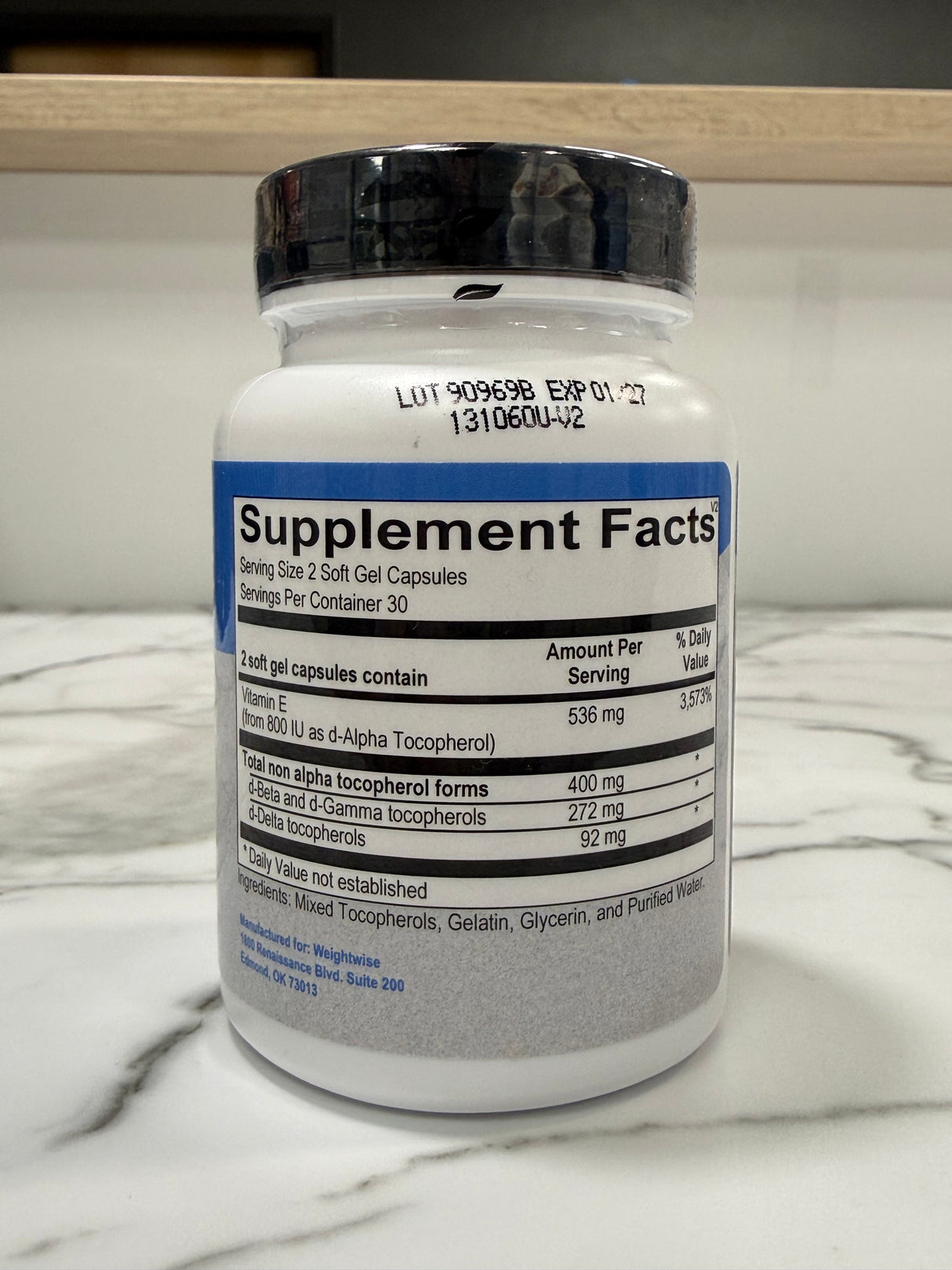 Natural Vitamin E Mixed Tocopherols