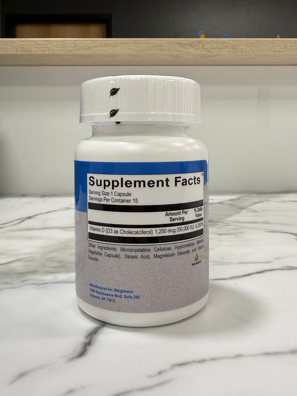 Vitamin D3 50,000 IU 15 ct