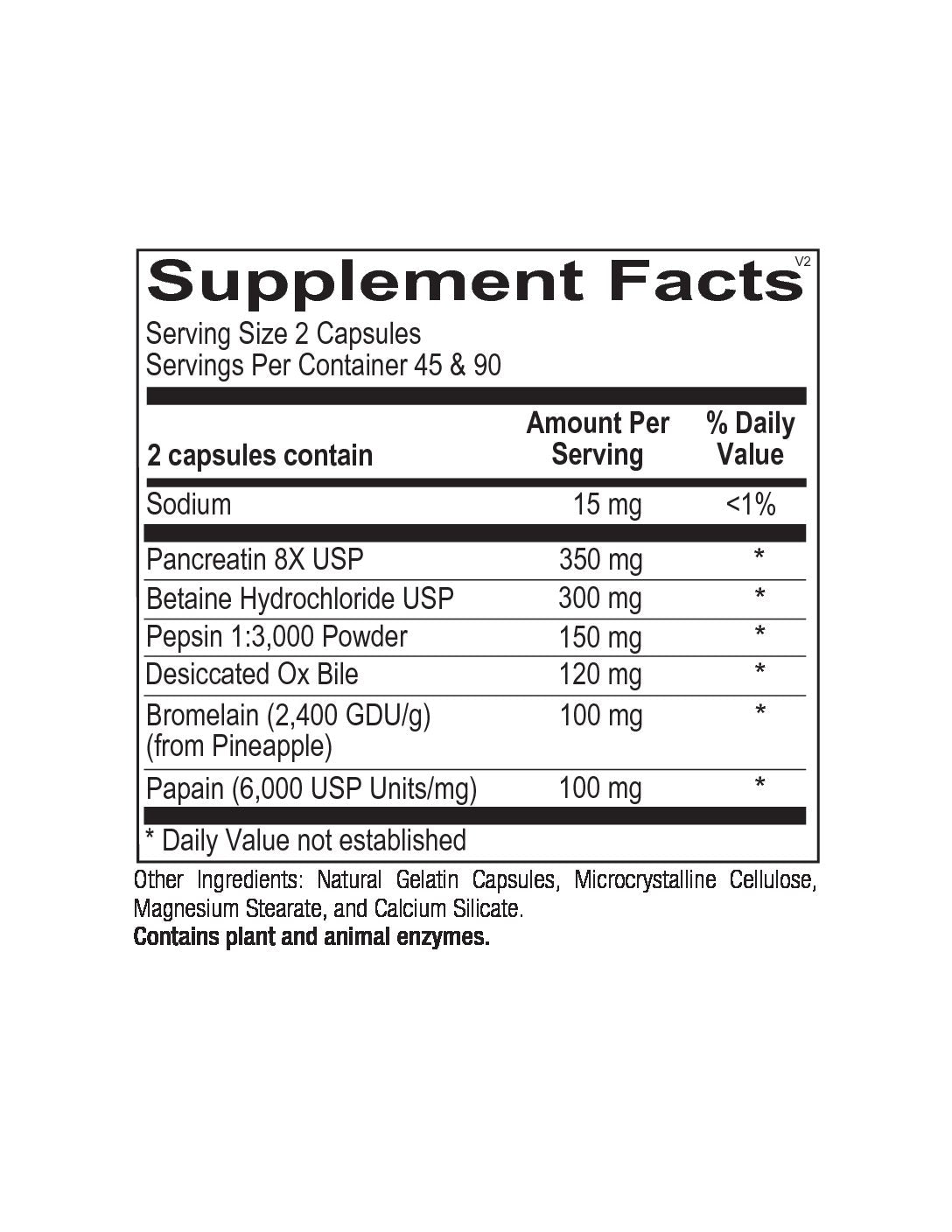 Natural Digestive Enzyme