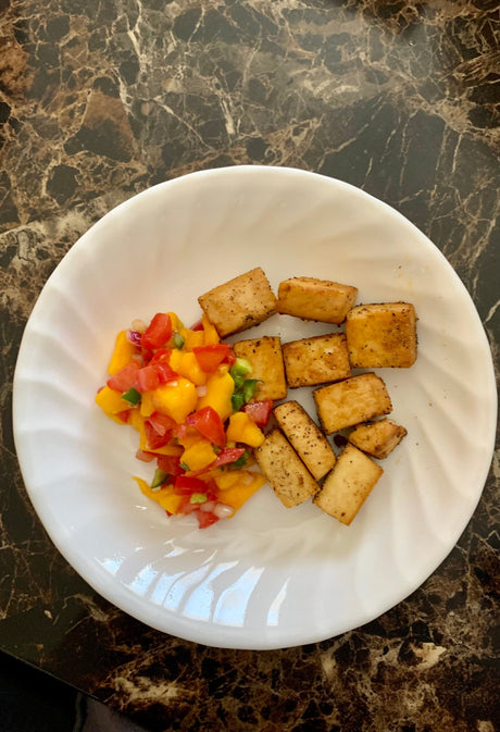 Mango Pico + Teriyaki Tofu