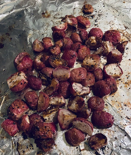 Roasted Radishes with Garlic & Herbs