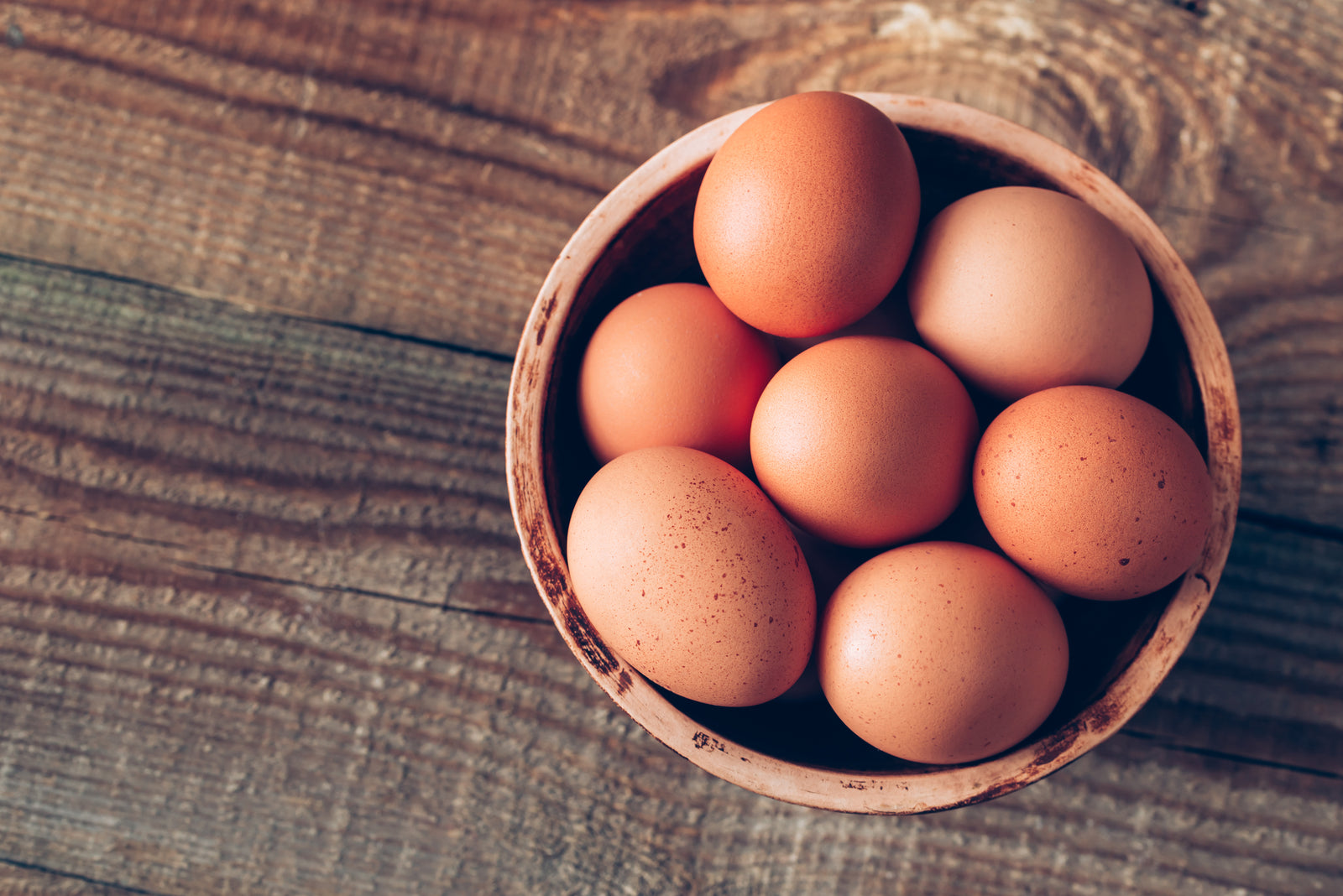 Bowl of brown eggs to illustrate Gastric Sleeve Pre-Op Diet Recipes
