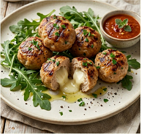 Spicy Cheddar Ranch Meatballs