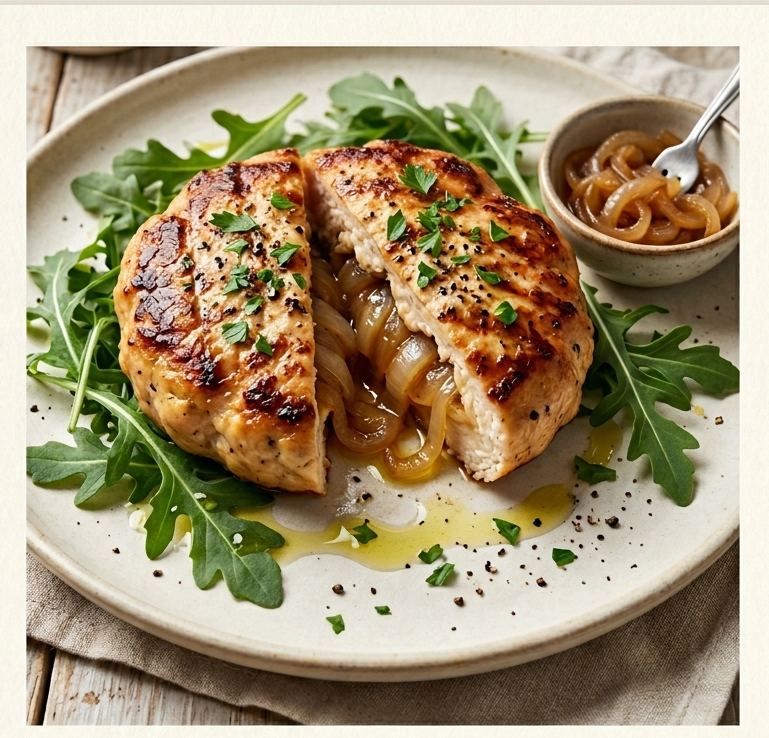 Stuffed Chicken Burgers