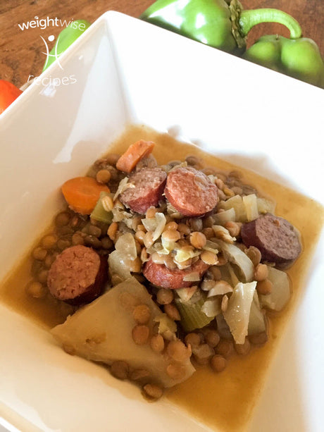 Sausage and Lentils