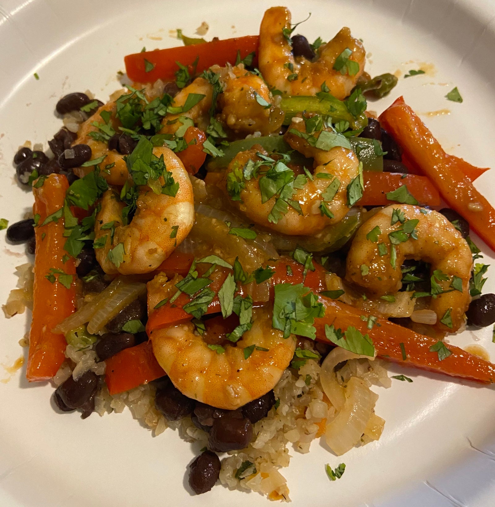 Sheet Pan Shrimp Fajita Bowls