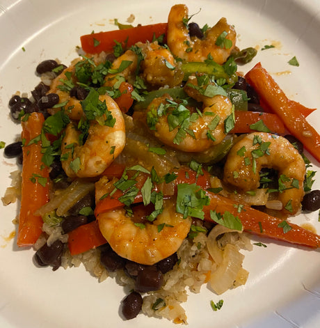 Sheet Pan Shrimp Fajita Bowls