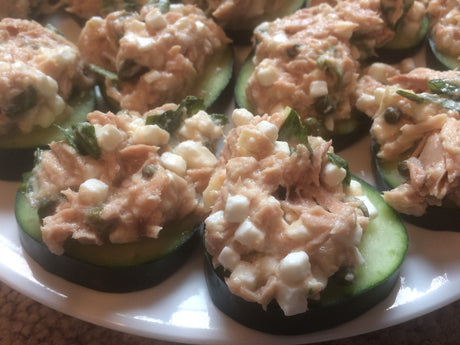 Cucumber Tuna Bites