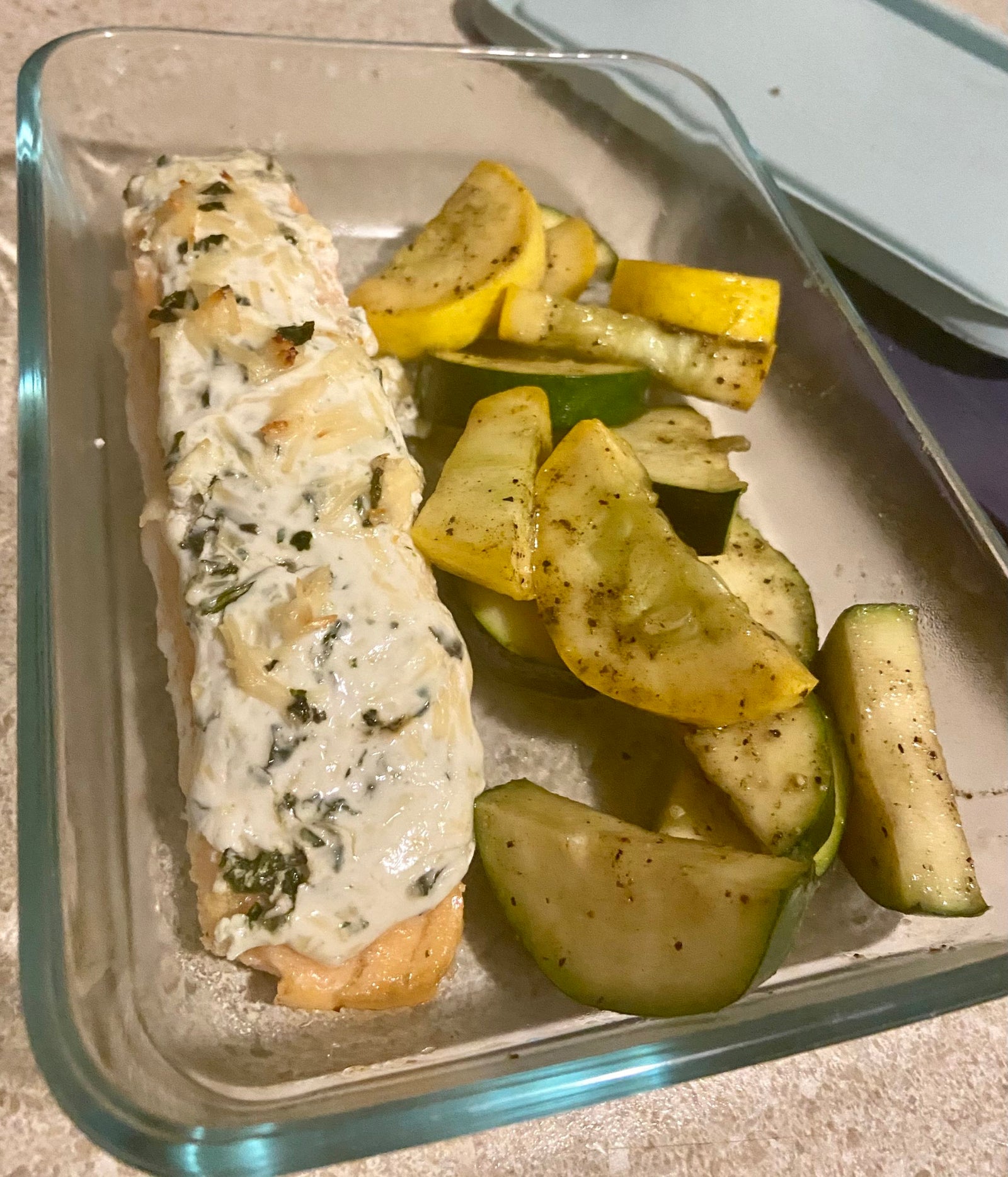 Basil Parmesan Salmon