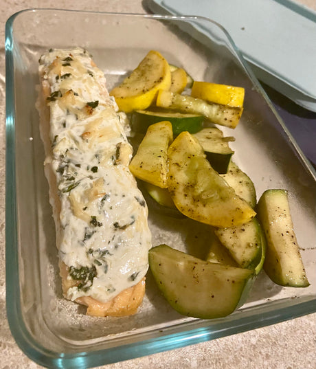 Basil Parmesan Salmon