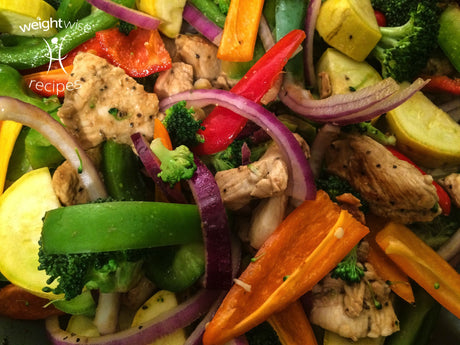 Rainbow Chicken Stir Fry