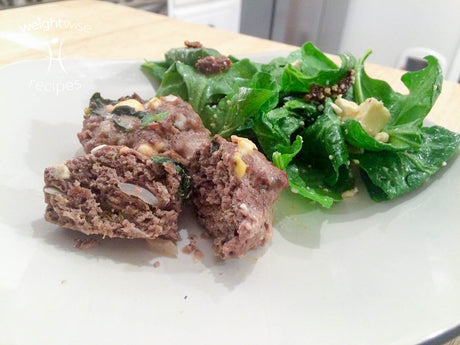 Spinach Feta Meatloaf