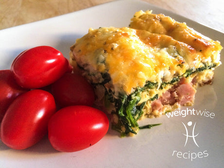 Ham & Spinach Egg Bake