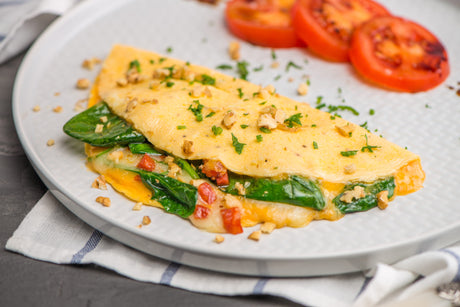 Omelet with vegetables to illustrate Bariatric Surgery Breakfast Food