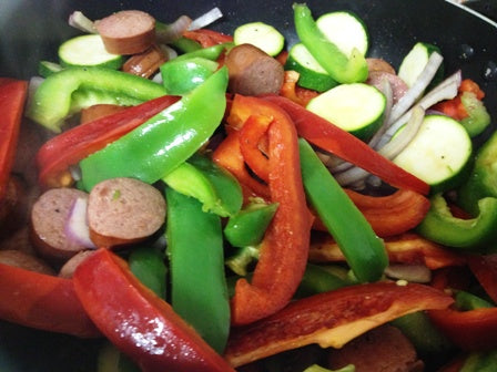 Turkey Kielbasa Stir Fry