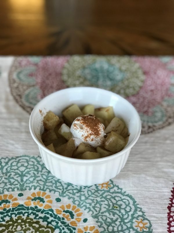 Microwave Cinnamon Apple