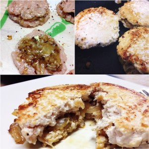 Stuffed Chicken Burgers