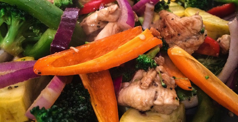 Vegetables and lean meats