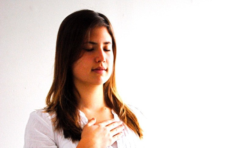 women meditating before surgery