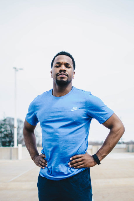 male personal trainer in power stance
