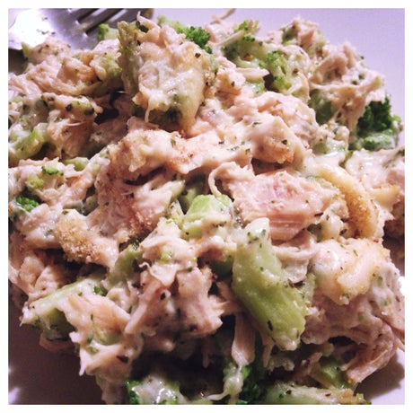 Baked Broccoli Chicken Alfredo