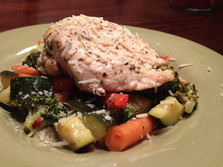 Parmesan Chicken and Vegetables