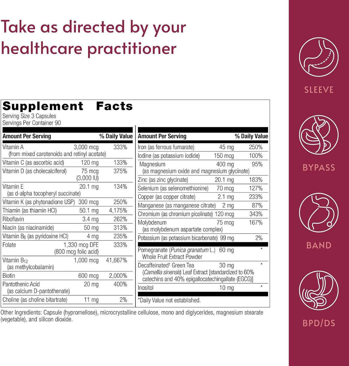 Ultra Multi Capsule with Iron (Bariatric Advantage)