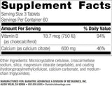 Calcium Citrate Tablet - 200mg, 180 ct (Bariatric Advantage)