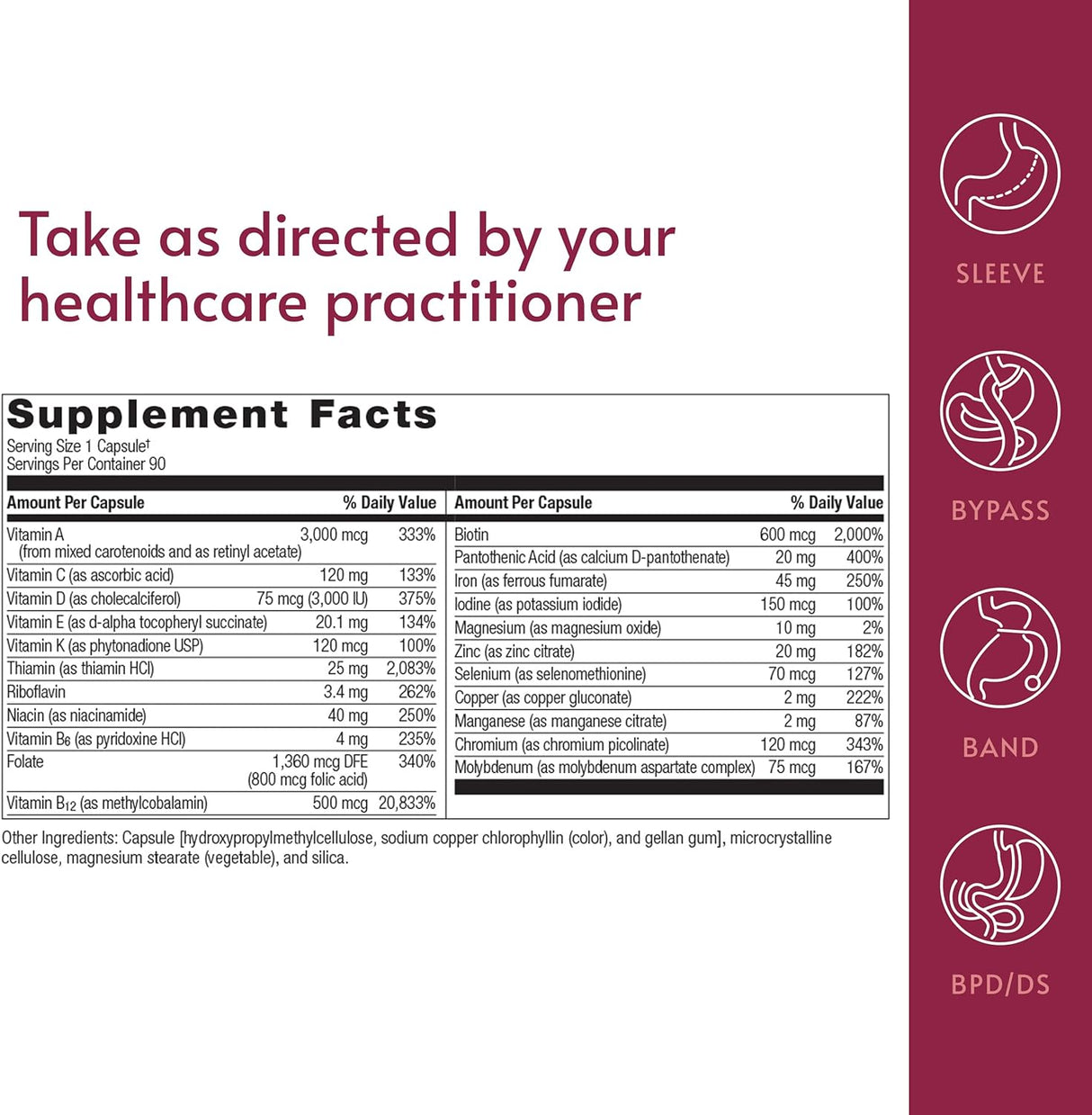 Multi- Ultra SOLO Capsule with Iron (Bariatric Advantage)