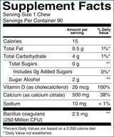 Calcium Citrate Soft Chews with Probiotics (BariatricPal)