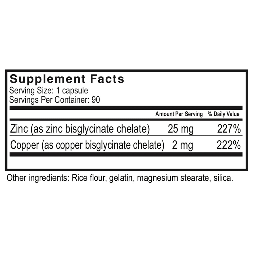 Zinc+Copper 90 ct Capsule