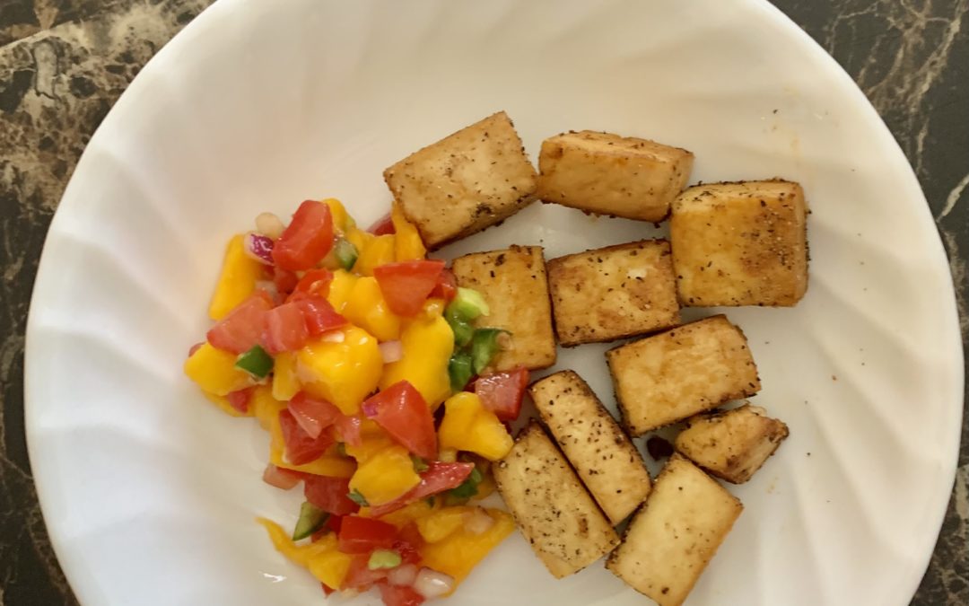 Mango Pico + Teriyaki Tofu