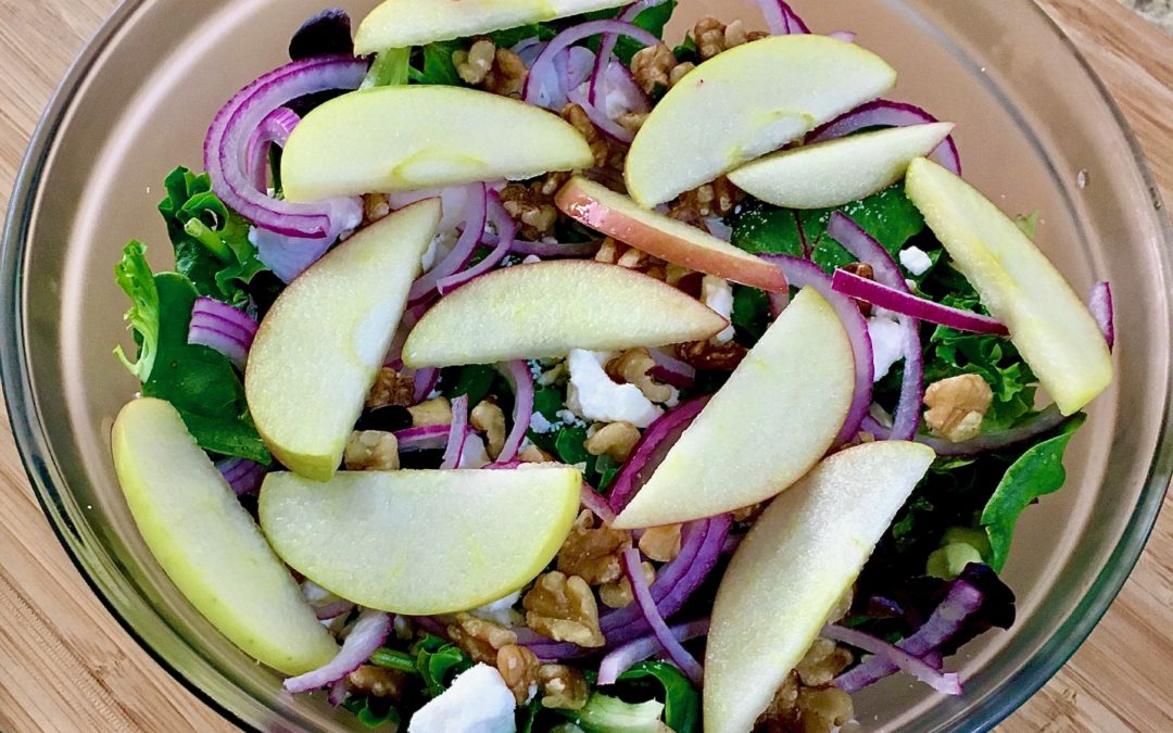 Apple Walnut Feta Salad