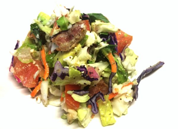 plated salad