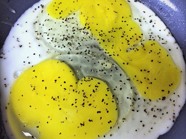 uncooked eggs